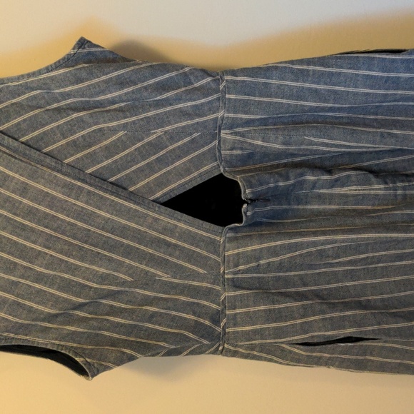 JCrew Women's Size 4 Sleeveless Career Wear Chevron Stripe One Piece Lined Dress - Picture 8 of 16